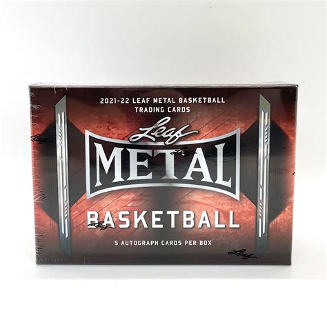 2021-22 leaf metal basketball hobby box|leaf metal basketball checklist.